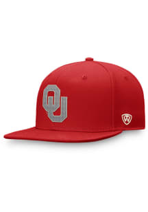 Top of the World Oklahoma Sooners Crimson True Classic Felt Logo Mens Snapback Hat