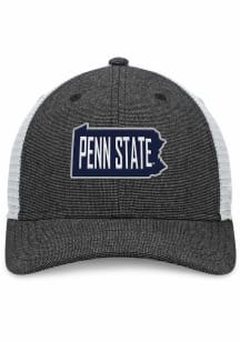Top of the World Penn State Nittany Lions U Root Heathered State Trucker Adjustable Hat - Navy Blue