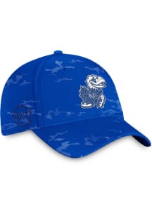 Top of the World Kansas Jayhawks Mens Blue OHT Tonal Camo One-Fit Flex Hat