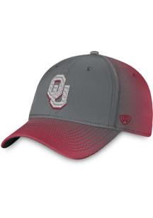 Top of the World Oklahoma Sooners Mens Grey Iconic Gradient One-Fit Flex Hat
