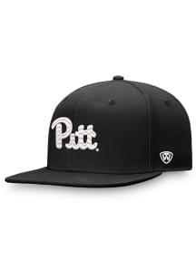 Top of the World Pitt Panthers Mens Black Iconic Flatbill One-Fit Flex Hat