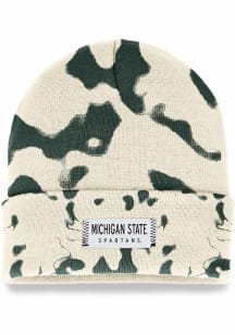 Top of the World Michigan State Spartans Ivory Tie Dye Woven Label Cuff Mens Knit Hat