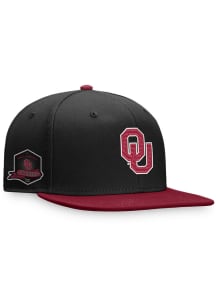 Top of the World Oklahoma Sooners Crimson Iconic Side Patch 2T Mens Snapback Hat