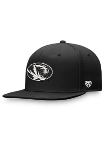 Top of the World Missouri Tigers Mens Black Iconic Flatbill One-Fit Flex Hat