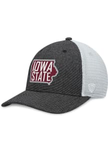 Top of the World Iowa State Cyclones U Root Heathered State Trucker Adjustable Hat - Black