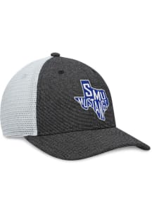 Top of the World SMU Mustangs U Root Heathered State Trucker Adjustable Hat - Blue