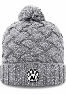 Northwest Missouri State Bearcats Grey Primary Patch Cuff Pom Womens Knit Hat