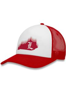 Top of the World Louisville Cardinals U Root State Trucker Adjustable Hat - White