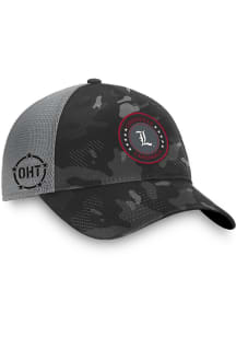 Top of the World Louisville Cardinals OHT Patch Tonal Camo Trucker Adjustable Hat - Black