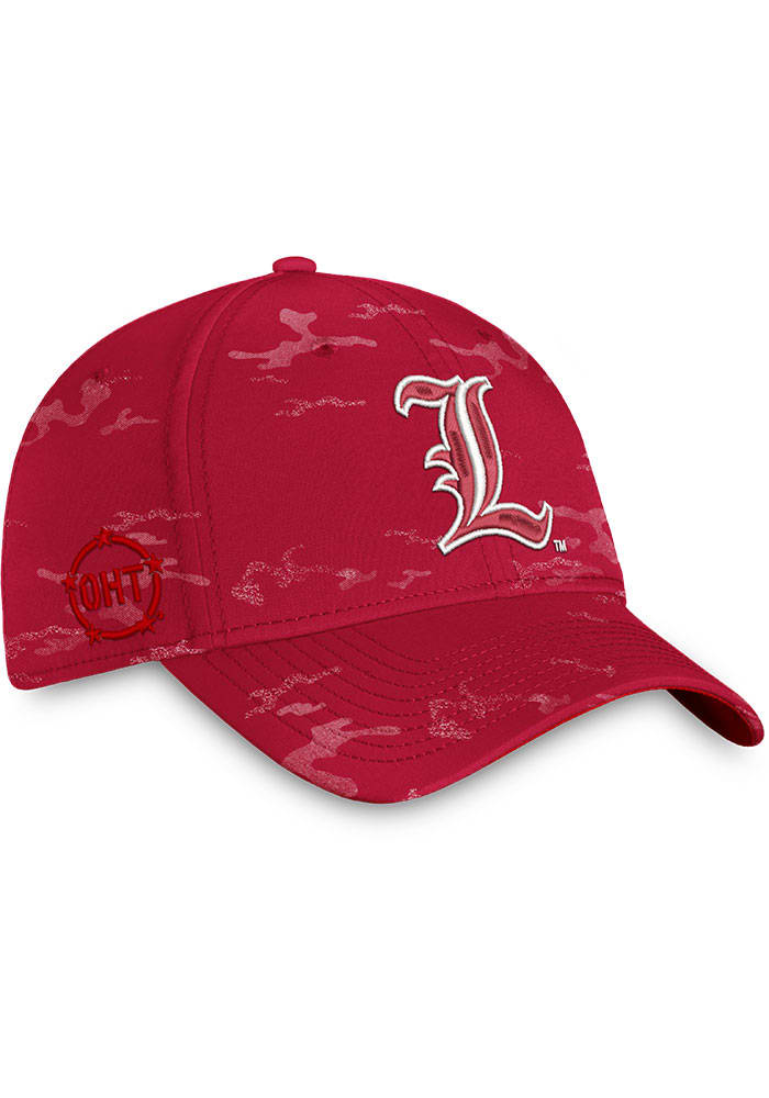 Louisville Cardinals Mens Black 2T Reflex Flex Hat in 2023