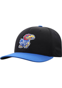 Top of the World Kansas Jayhawks Mens Black Reflex One-Fit Flex Hat