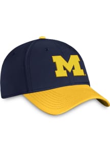 Top of the World Michigan Wolverines Mens Navy Blue 2T Reflex 2.0 One-Fit Flex Hat
