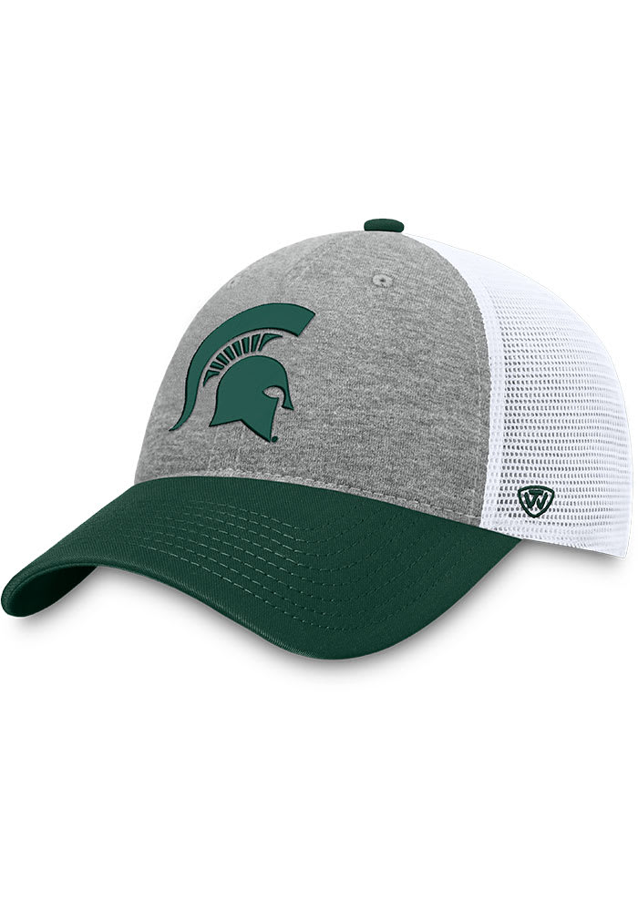 Michigan State Spartans Mens Grey Stamp One-Fit Flex Hat