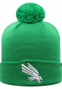 North Texas Mean Green Green TOW Pom Mens Knit Hat