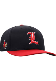 Top of the World Louisville Cardinals Mens Black 2T Reflex Large One-Fit Flex Hat
