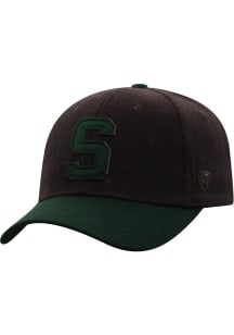 Michigan State Spartans Natural 3 Adjustable Hat - Charcoal