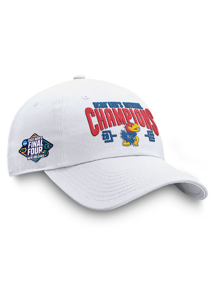Kansas Jayhawks Bracket Champ Crew Adjustable Hat - White