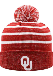 Oklahoma Sooners Crimson Shimmerling Cuff Youth Knit Hat