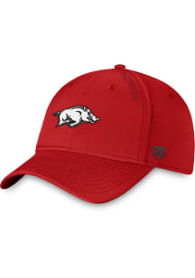 Top of the World Arkansas Razorbacks Mens Red Reflex 2.0 One-Fit Flex Hat