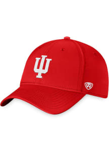 Indiana Hoosiers Top of the World Claim One-Fit Flex Hat - Red