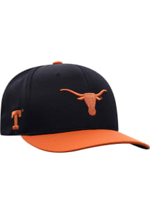 Texas Longhorns Mens Black Reflex 2T Flex Hat