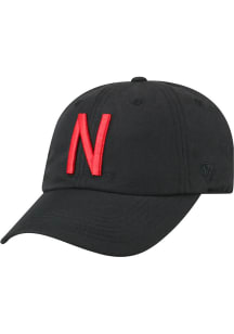 Nebraska Cornhuskers Staple Adjustable Hat - Black