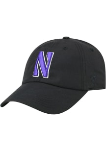 Northwestern Wildcats Staple Adjustable Hat - Black