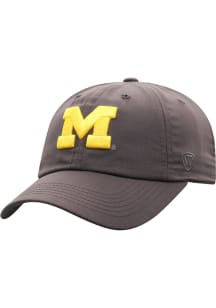 Michigan Wolverines Staple Adjustable Hat - Charcoal