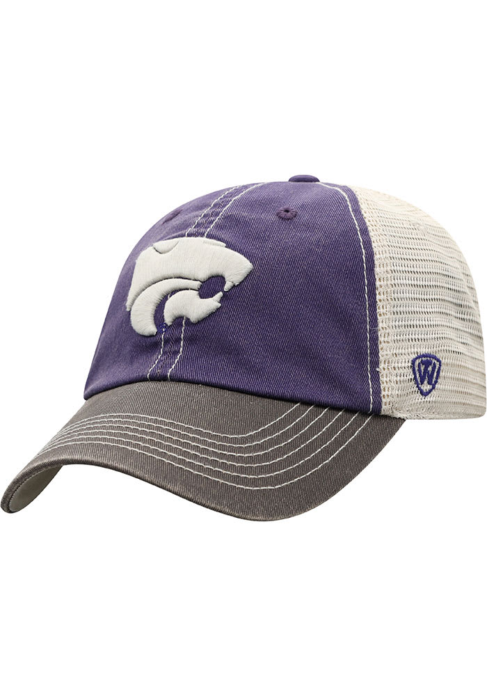 K-State Wildcats Offroad Meshback Adjustable Hat - Purple