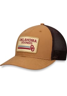 Oklahoma Sooners Strive Meshback Adjustable Hat - Brown