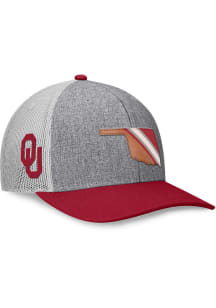 Oklahoma Sooners Foundation Meshback Adjustable Hat - Grey