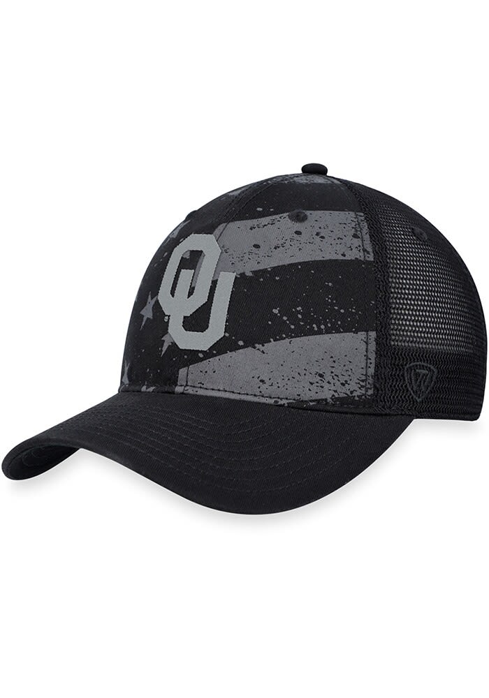 Top of the World Oklahoma Sooners BLACK Stealth OHT Meshback