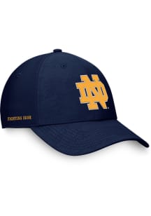 Notre Dame Fighting Irish Mens Navy Blue Deluxe Structured Flex Hat