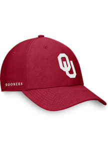 Oklahoma Sooners Mens Cardinal Deluxe Structured Flex Hat