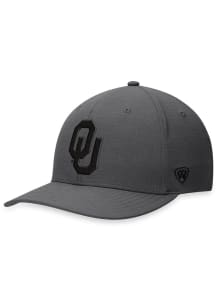 Oklahoma Sooners Mens Grey Iron Structured Flex Hat