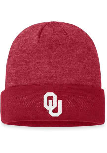 Oklahoma Sooners Cardinal Splitter Cuff Mens Knit Hat