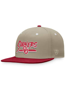Top of the World Oklahoma Sooners Brown Land 2T Mens Snapback Hat