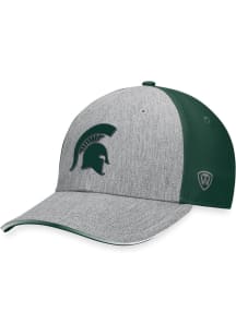 Michigan State Spartans Mens Grey Merge 2T Flex Hat
