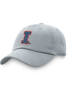 Illinois Fighting Illini Staple Adjustable Hat - Grey