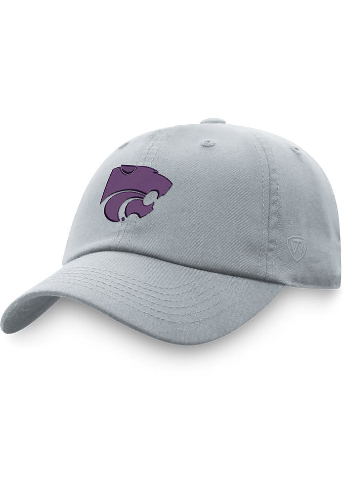 K-State Wildcats Staple Adjustable Hat - Grey