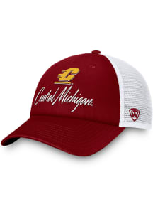 Central Michigan Chippewas Maroon Charm Meshback Womens Adjustable Hat