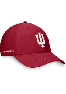 Indiana Hoosiers Mens Cardinal Deluxe Structured Flex Hat