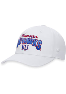 Kansas Jayhawks Game Structured Adjustable Hat - White