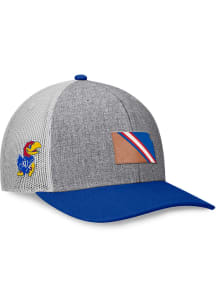Kansas Jayhawks Foundation Meshback Adjustable Hat - Grey