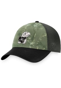 Kansas Jayhawks Unit OHT Meshback Adjustable Hat - Green