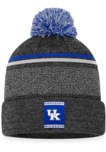 Kentucky Wildcats Grey Harsh Cuff Pom Mens Knit Hat