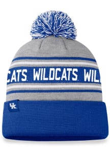 Kentucky Wildcats Grey Frigid Cuff Pom Mens Knit Hat