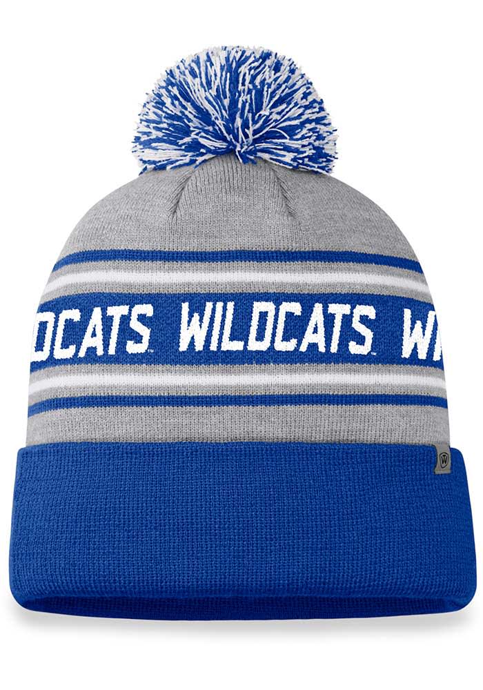 Top of the World Kentucky Wildcats Grey Frigid Cuff Pom Mens Knit Hat