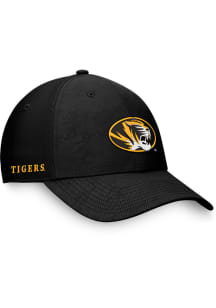 Missouri Tigers Mens Black Deluxe Structured Flex Hat