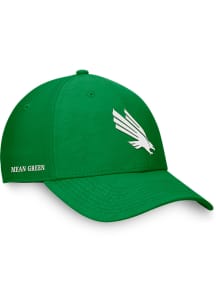 North Texas Mean Green Mens Kelly Green Deluxe Structured Flex Hat